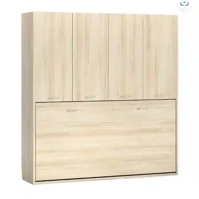 Cama abatible horizontal armario puertas batientes