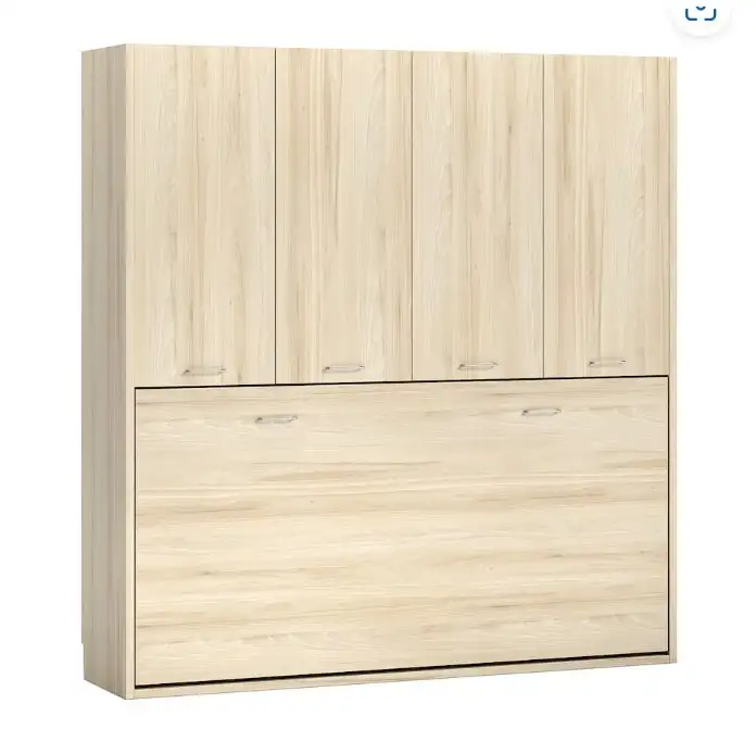 Cama abatible horizontal armario puertas batientes
