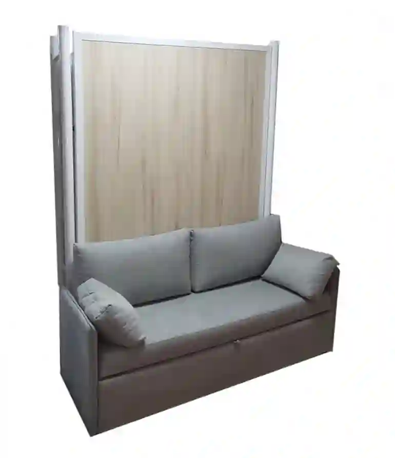 Metal vertical bed marriage with sofa