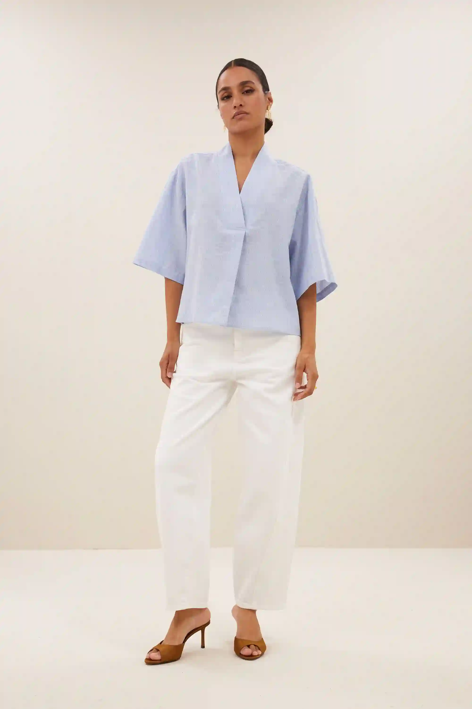 owen pinstripe blouse