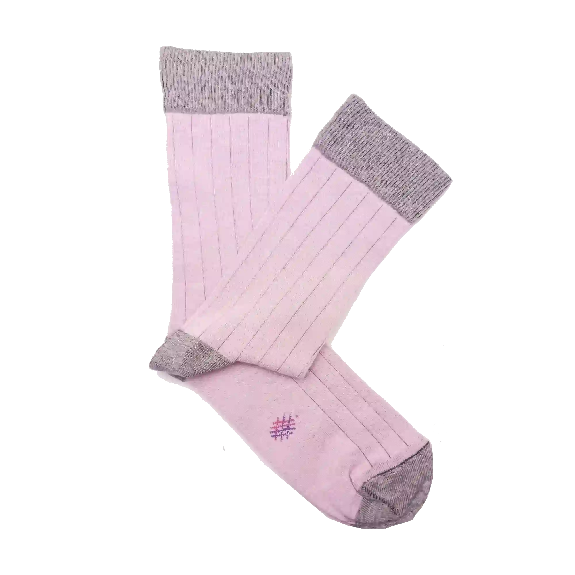 Misscalcetin Caña Baja Canale Rosa Gris