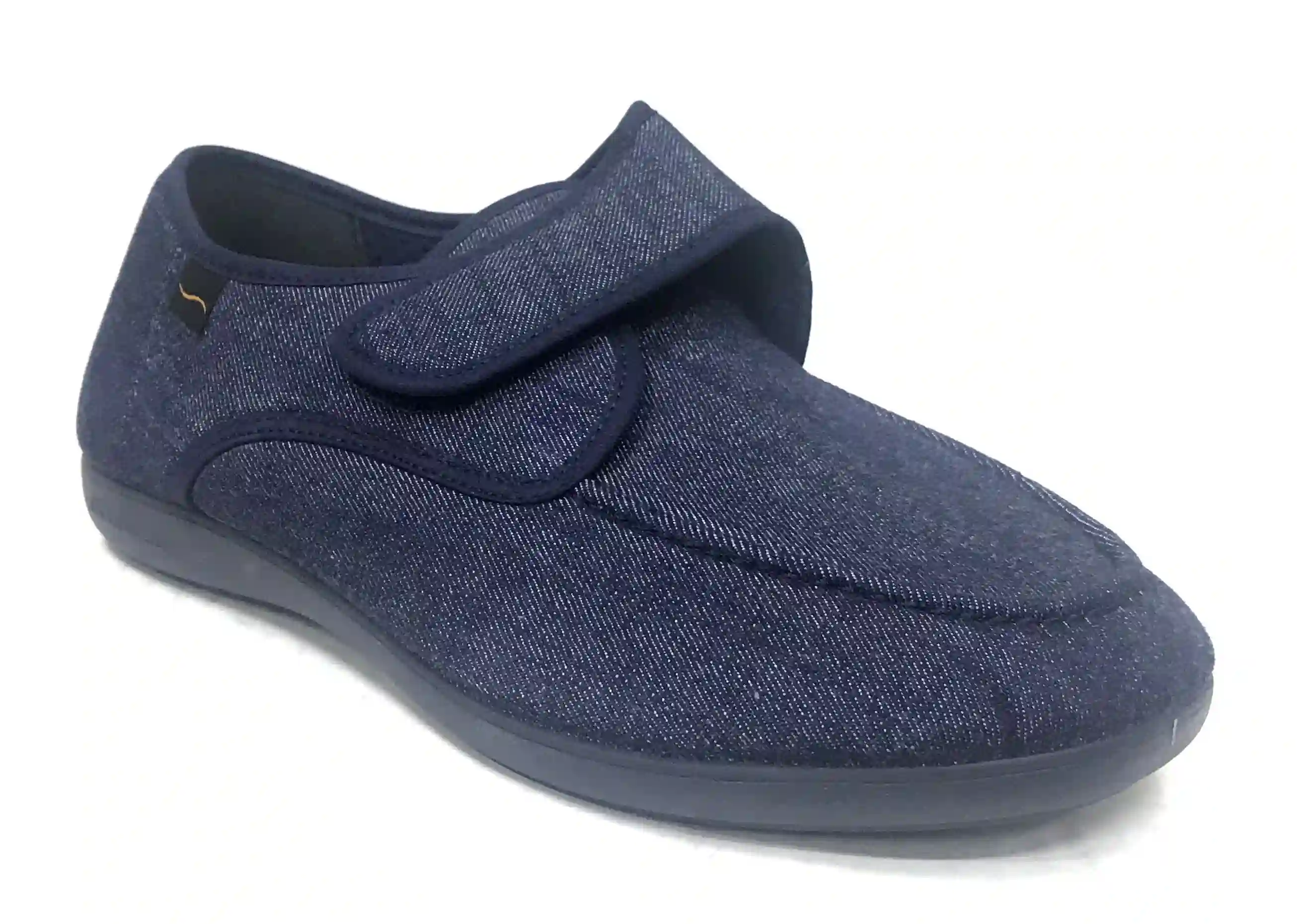 Doctor Cutillas 1431 Azul Vaquero Zapatilla de Hombre Horma Ancha con velcro
