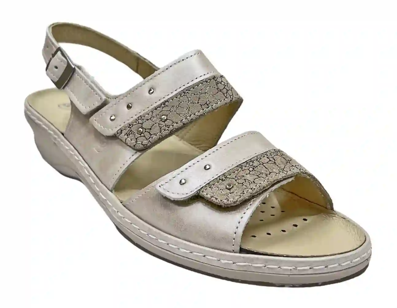 Soft 64h 3034 tea cosmic sandal woman two velcros