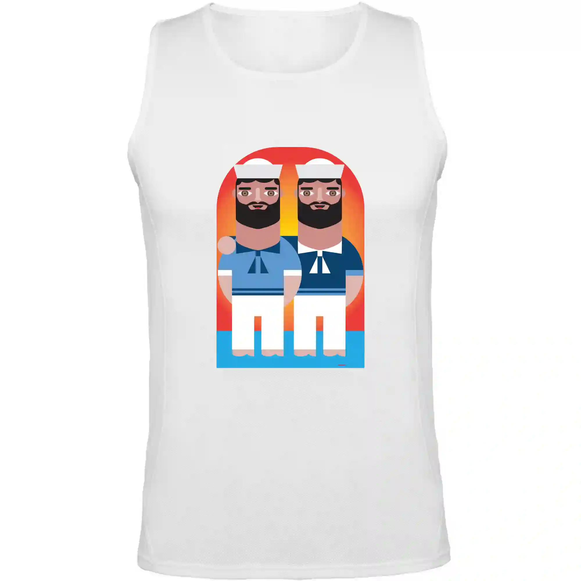 Camiseta de tirantes marineros