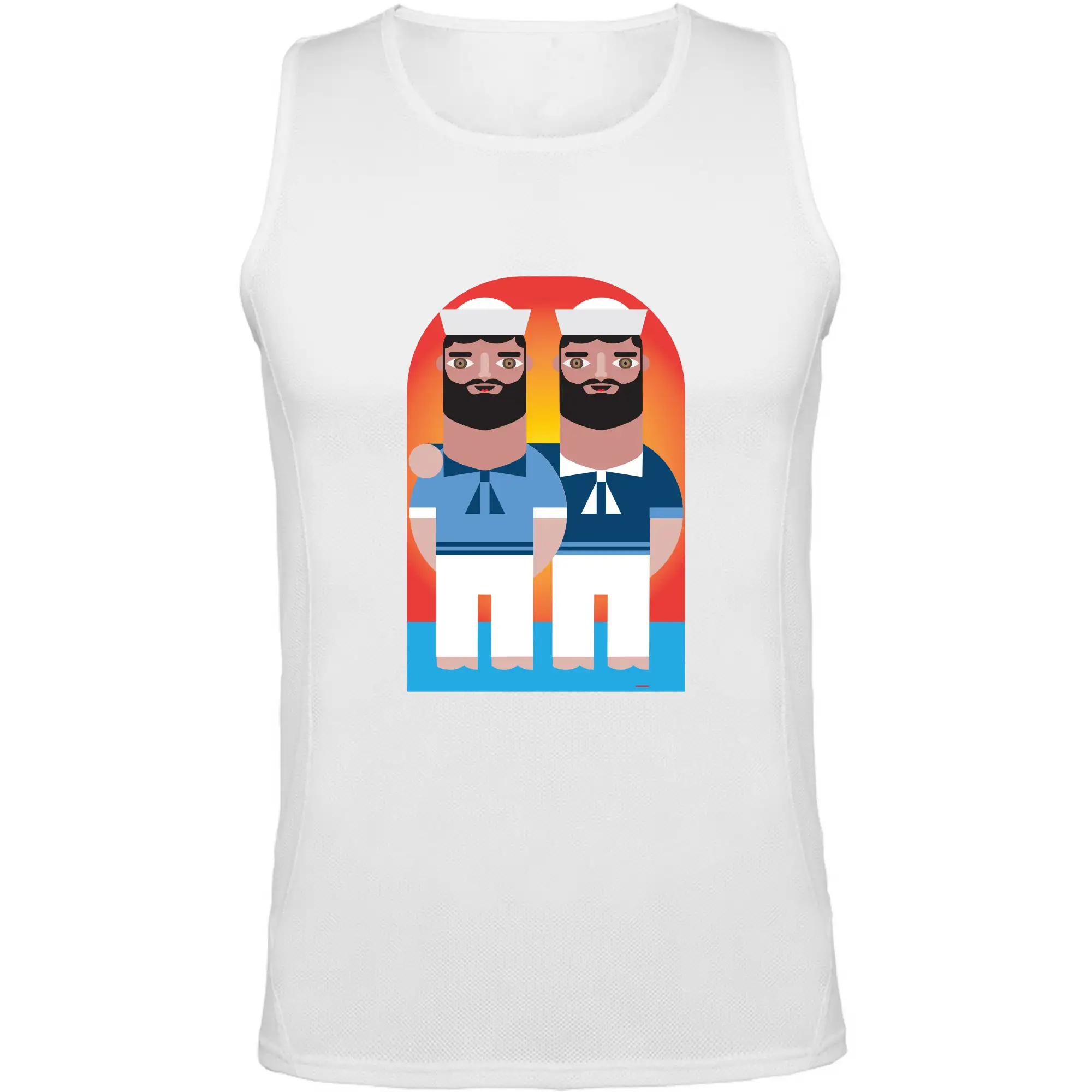 Camiseta de tirantes marineros