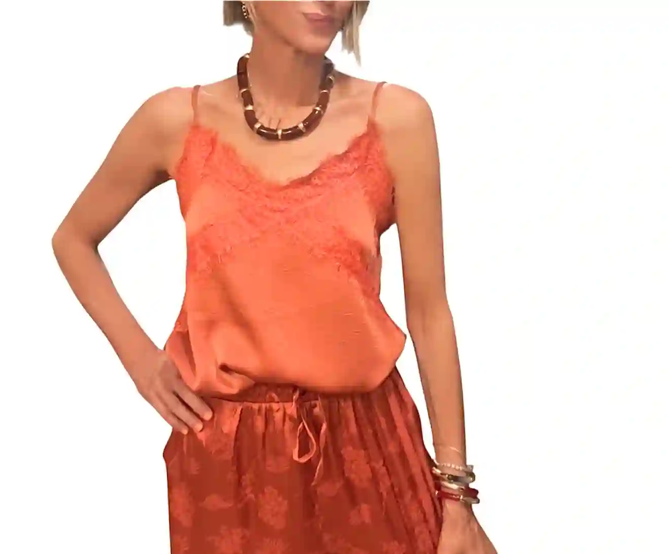 Top lencero teja