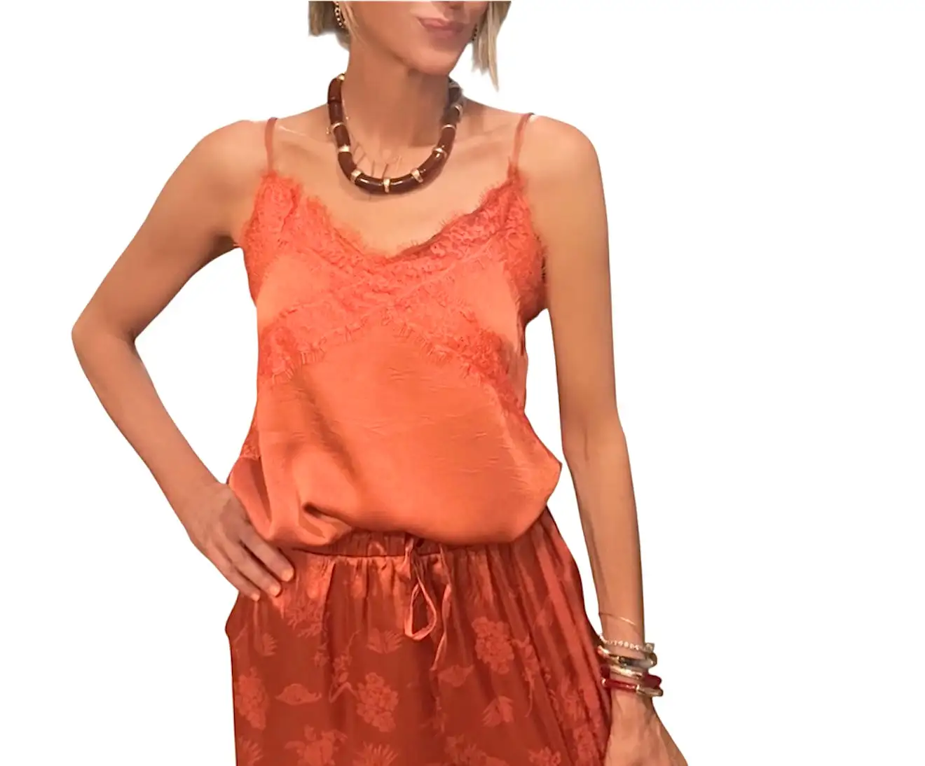Top lencero teja