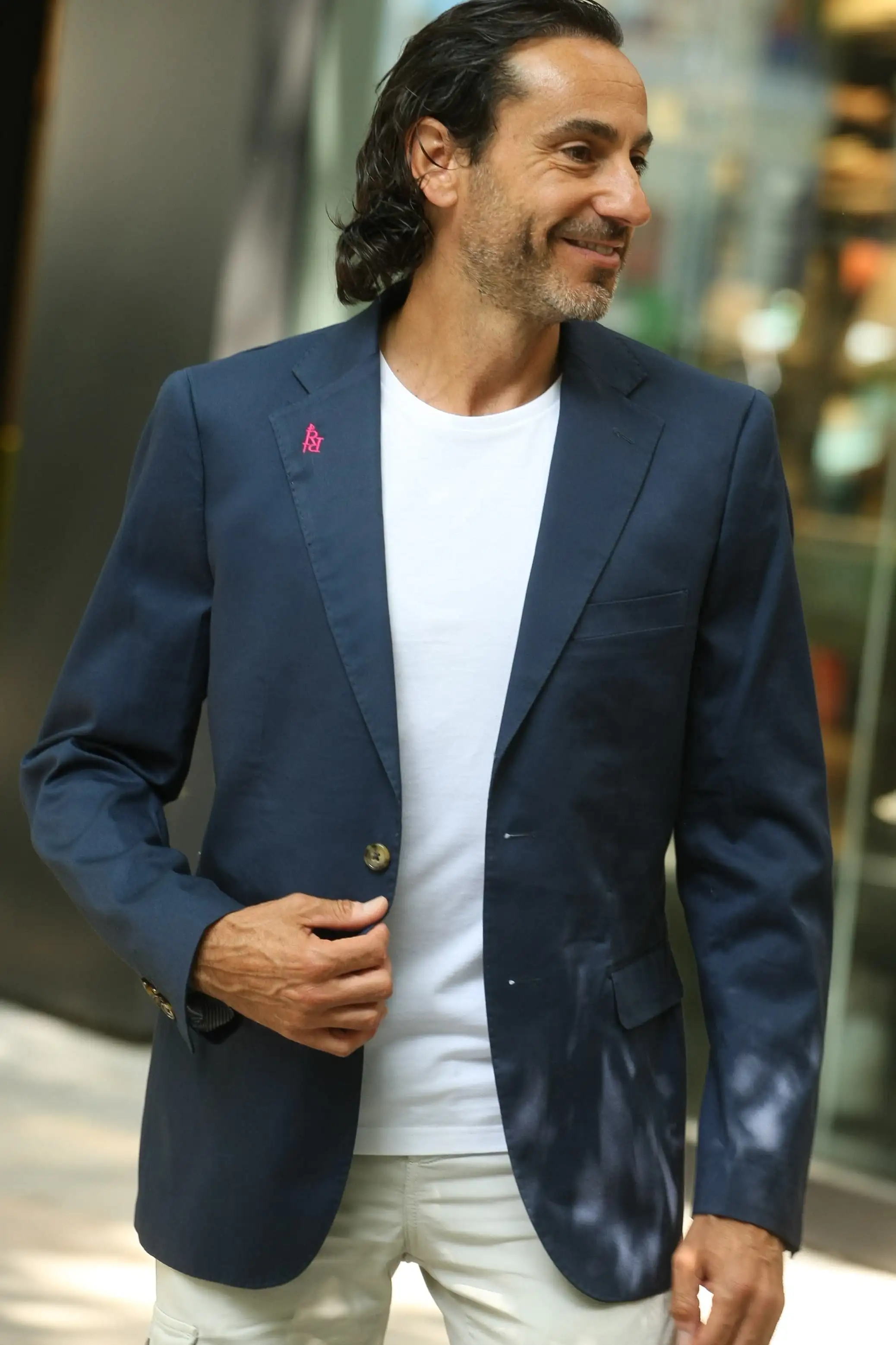 Navy blue cotton American