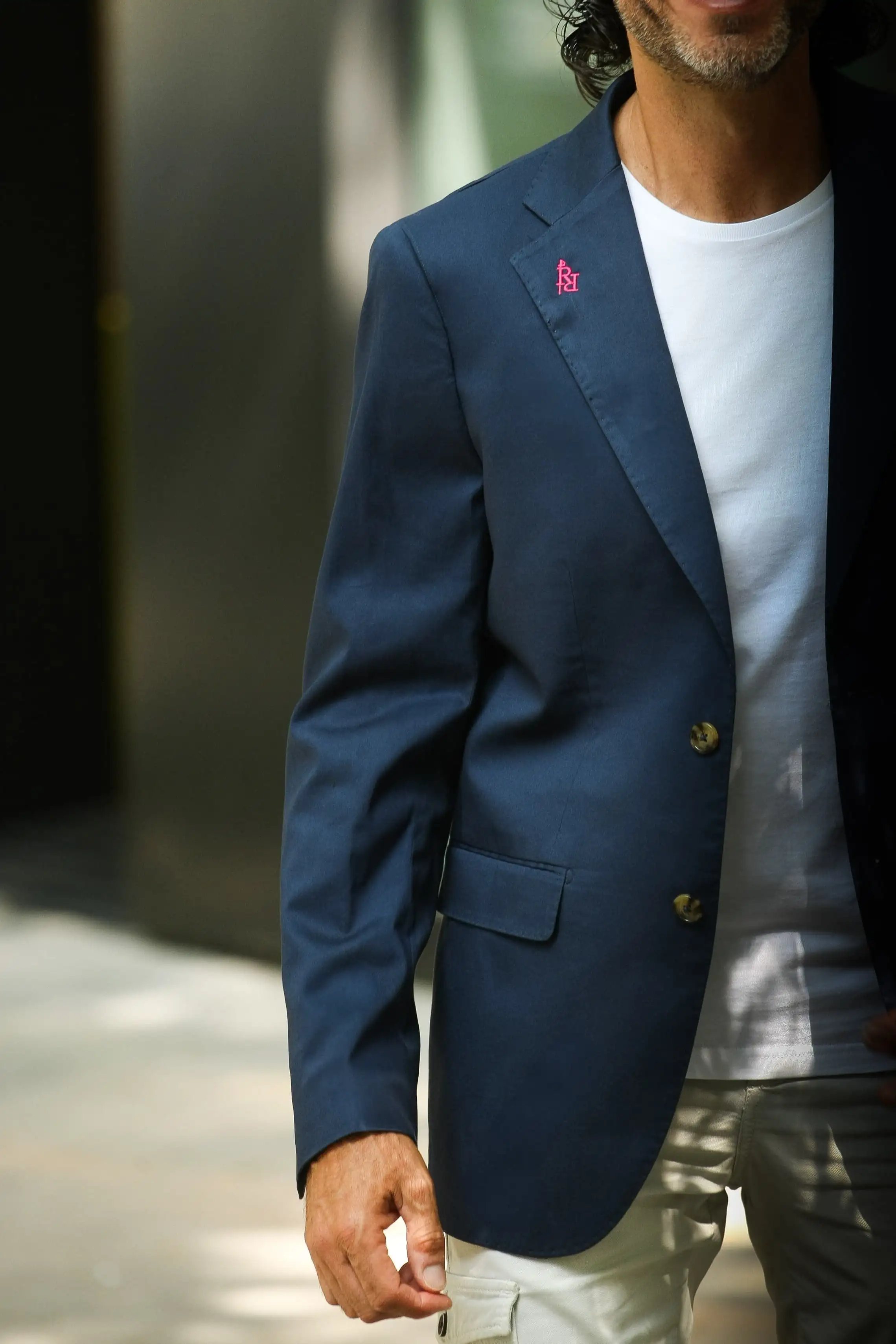 Navy blue cotton American - Image 2