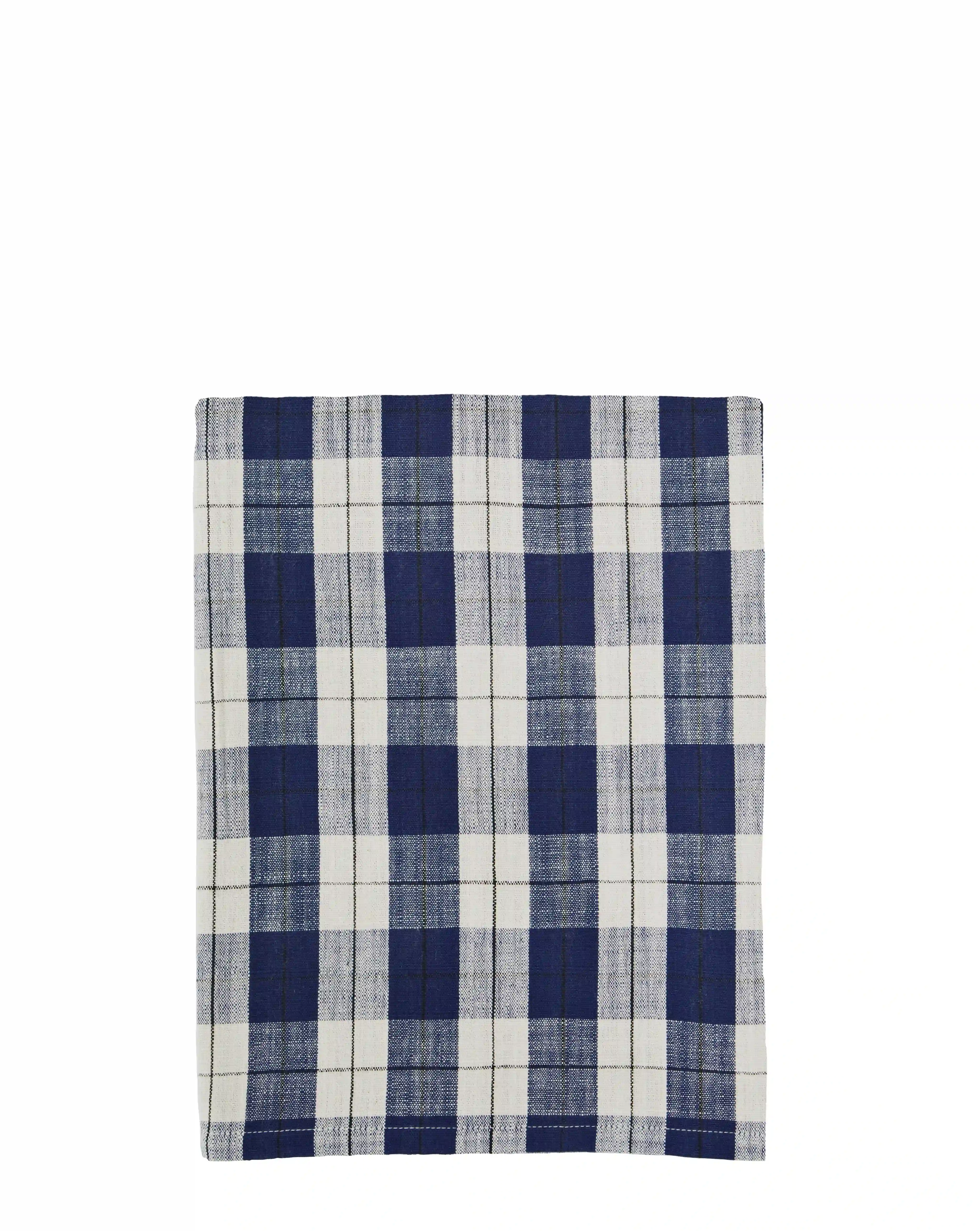Mantel cuadros azules