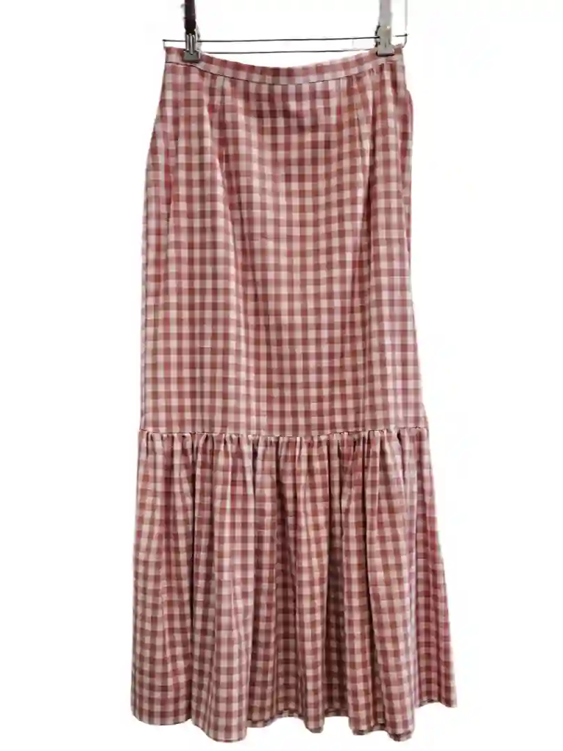 Falda JEREZ cuadros vichy Rosa