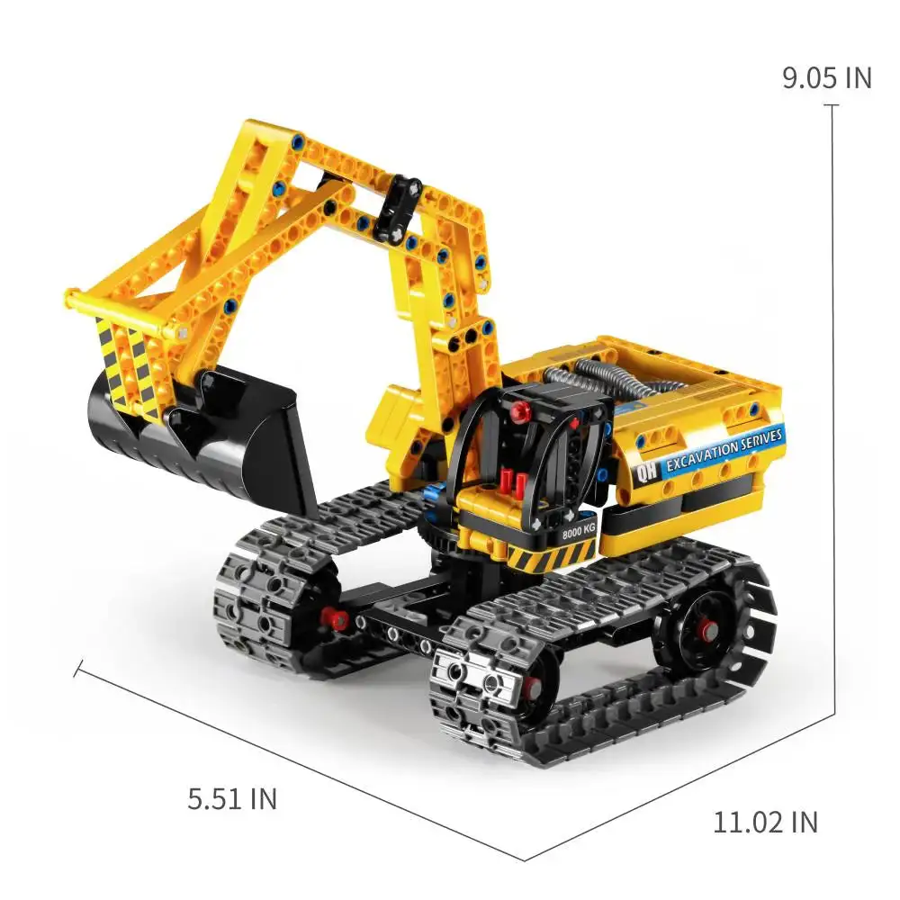 Excavator and robot 2 in 1 -n 6801 - 342 pieces - Image 2