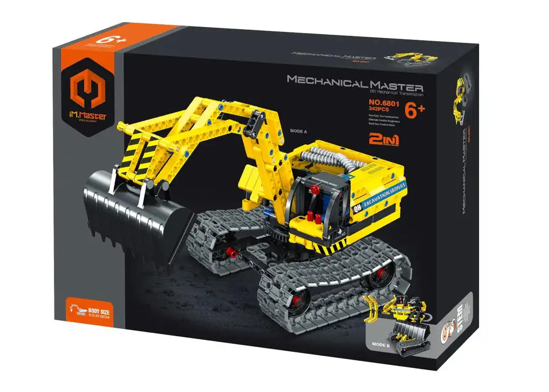 Excavator and robot 2 in 1 -n 6801 - 342 pieces - Image 3