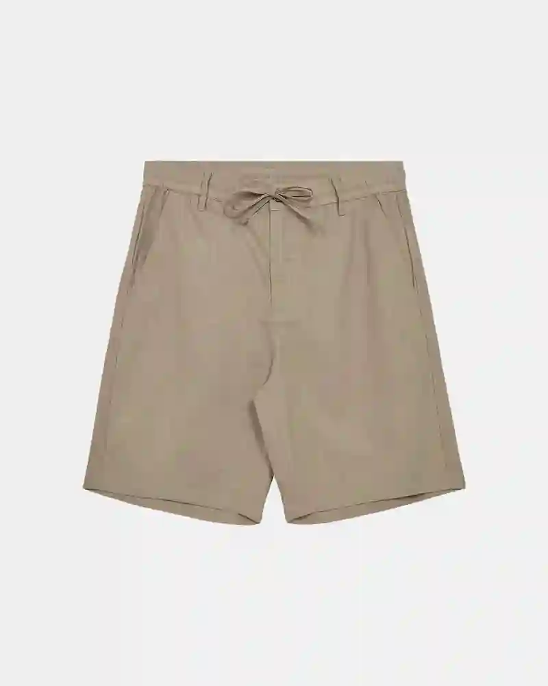 Shorts con cordón Beige