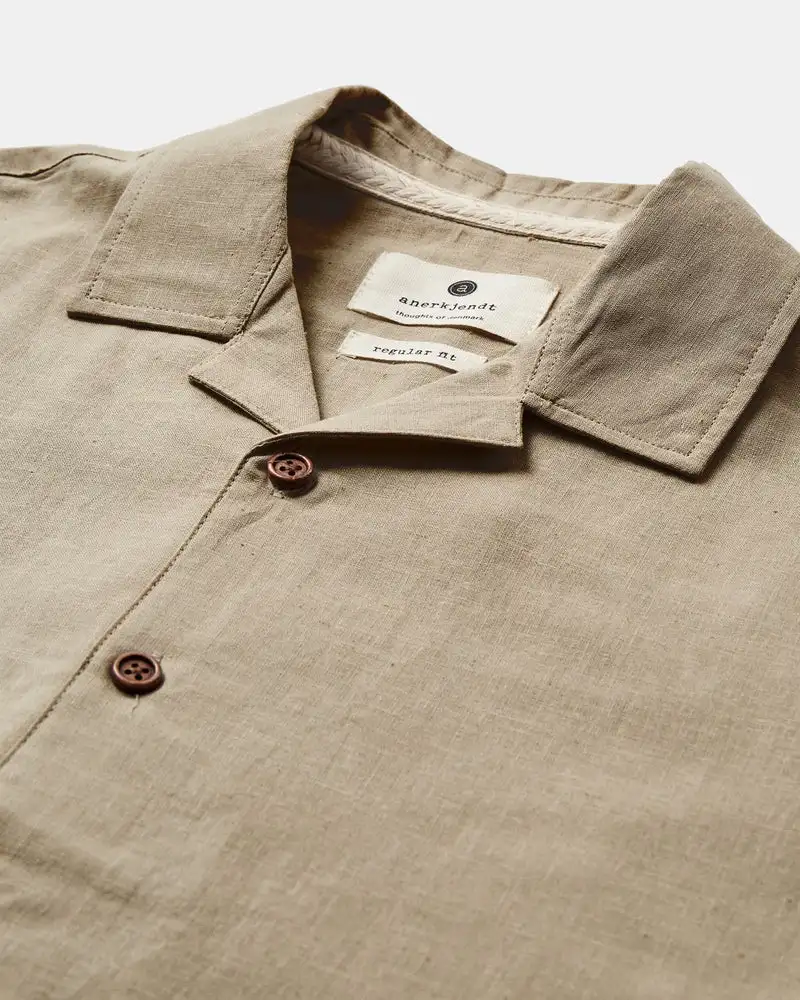 Camisa manga corta BEIGE - Imagen 3