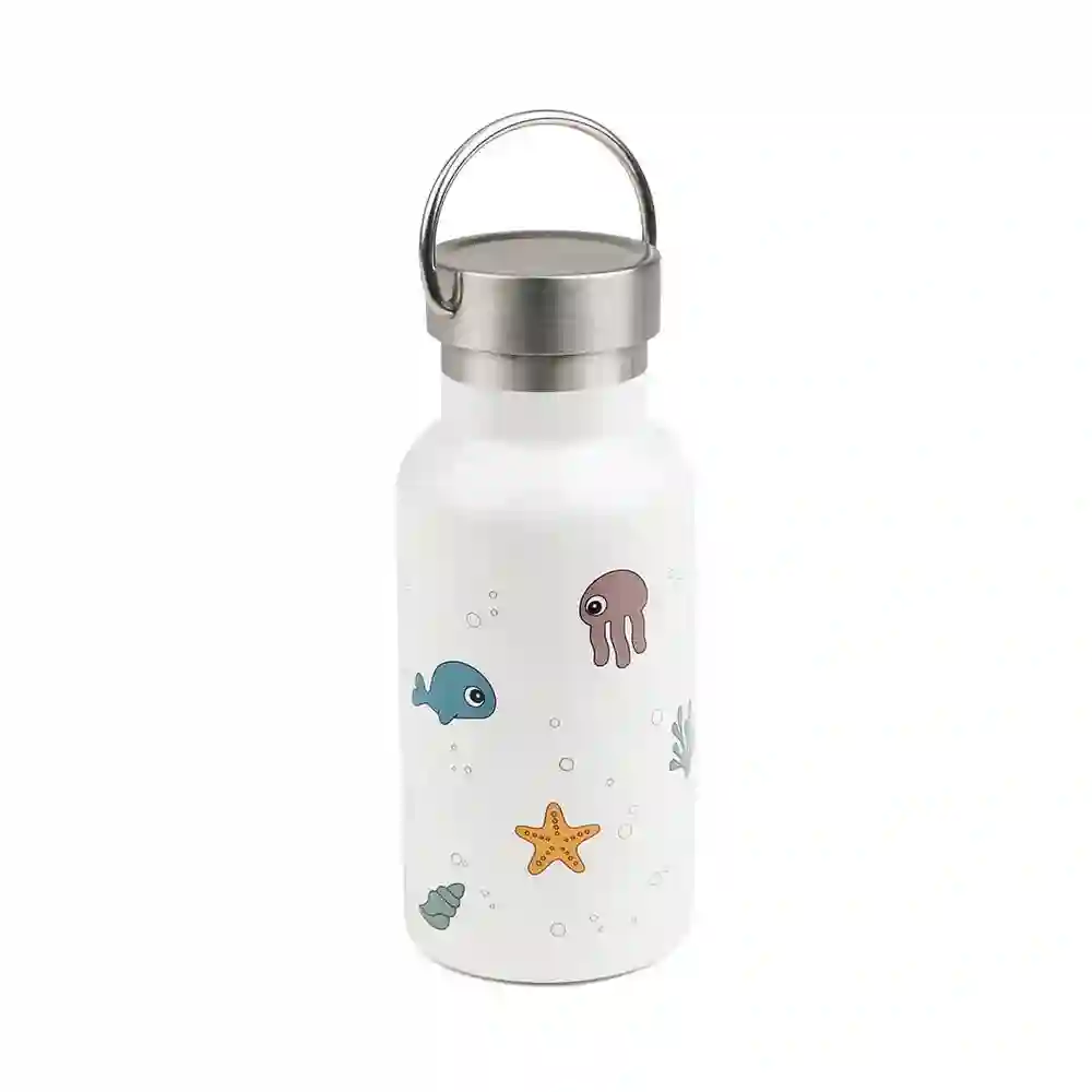 Botella termo metálica Sea Friends Beige Done by Deer