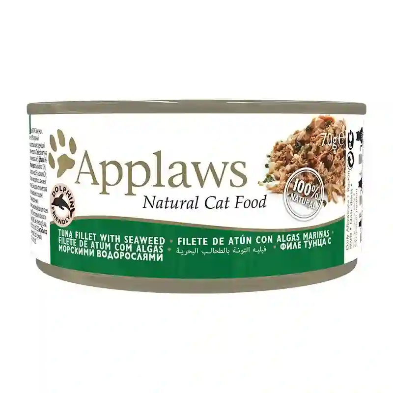 APPLAWS CAT LATA ATUN WITH 24X70GR ALGAS