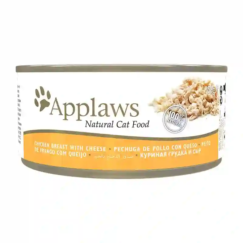 Applaws cat can with 24x156gr cheese
