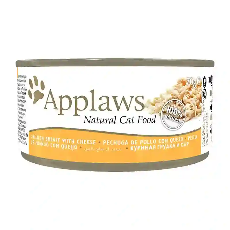 Applaws cat can with 24x70gr cheese