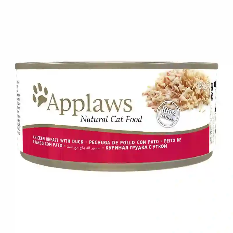 APPLAWS CAT LATA CHICKEN AND DUCK 24X156GR
