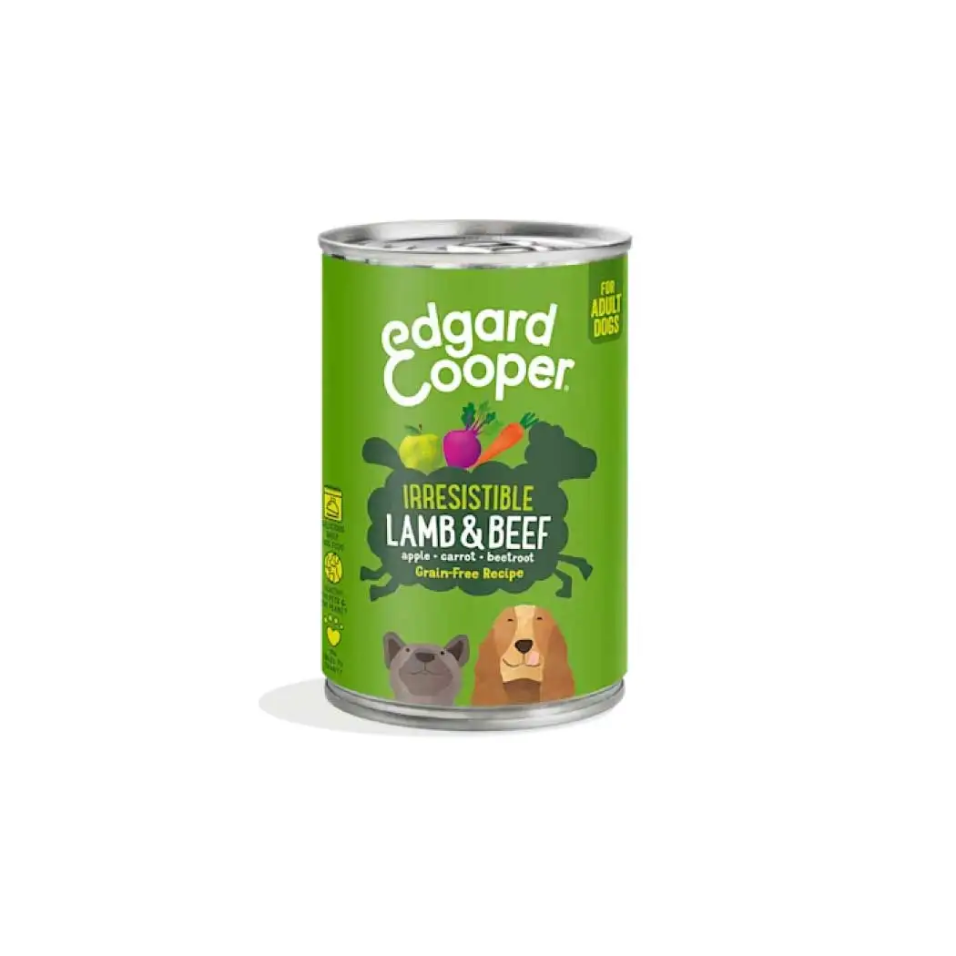 Edgard & Cooper lata perro Cordero y vacuno 400 g