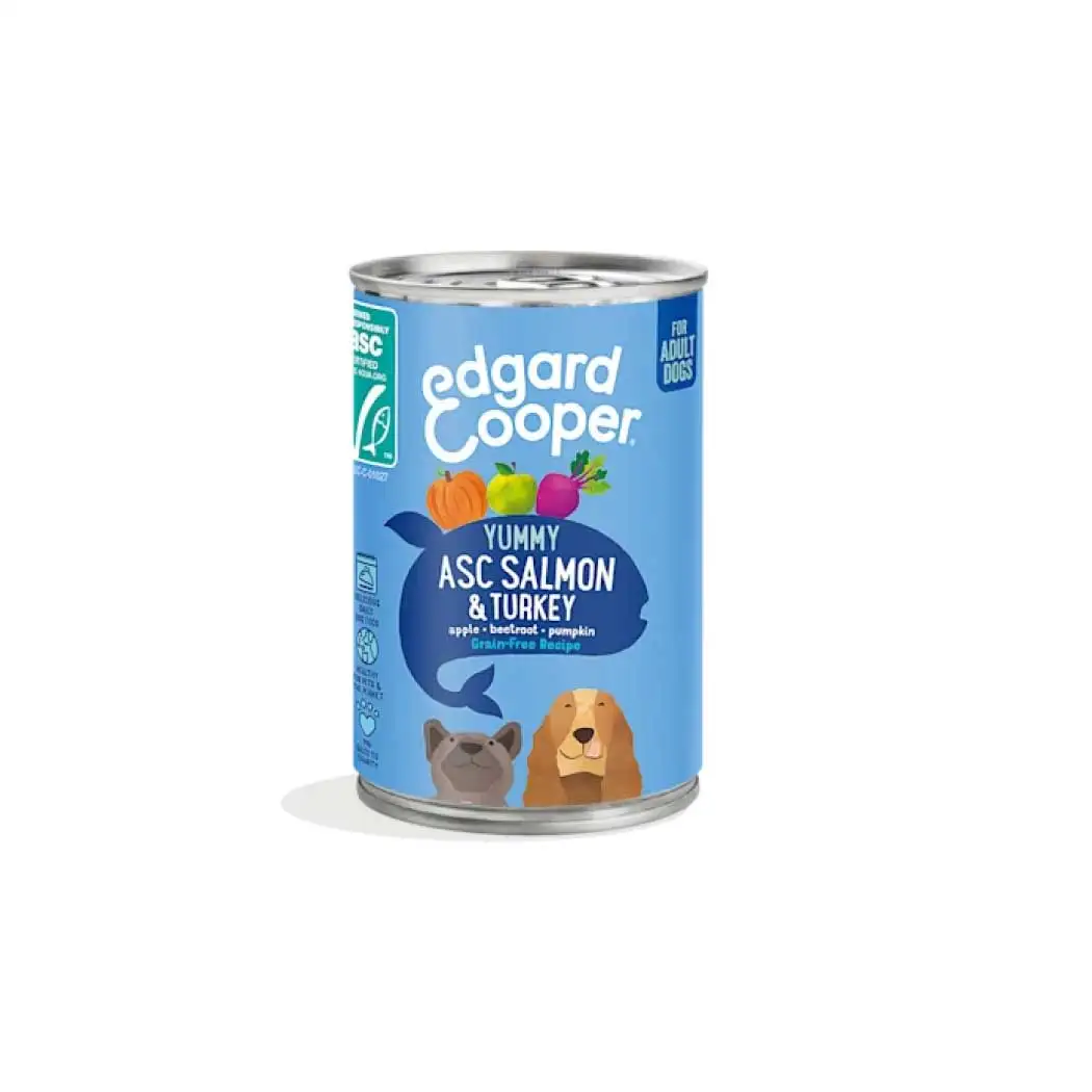 Edgard & Cooper Lata Salmon dog ASC and turkey 400 g