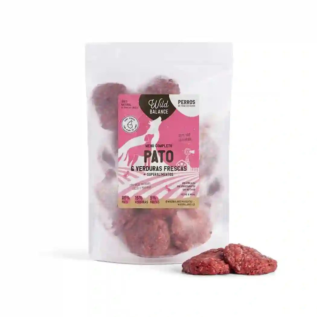 Menú BARF de Pato con verduras frescas para perros