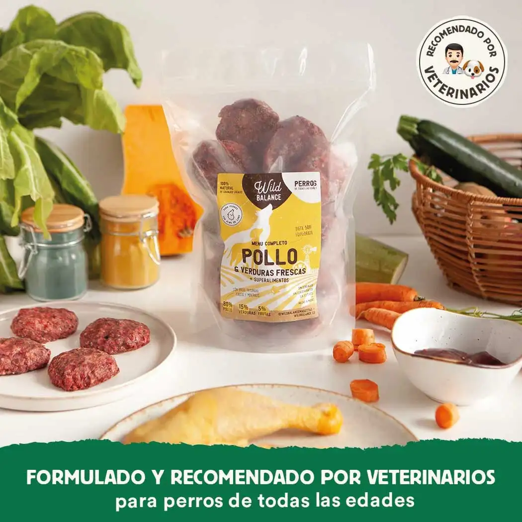 Chicken barp menu with fresh dog vegetables - Image 6