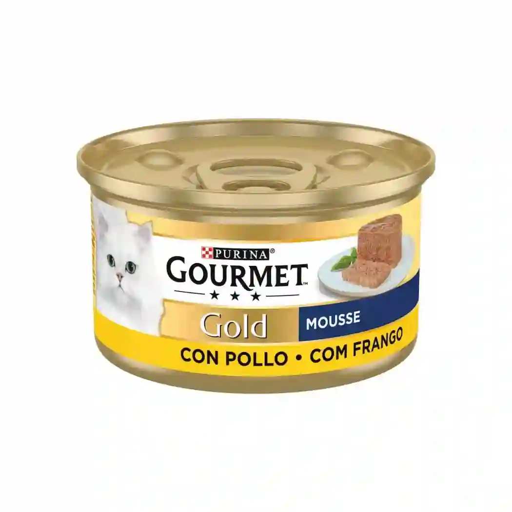 PURINA GOURMET GATO GOLD MOUSSE DE POLLO 85G