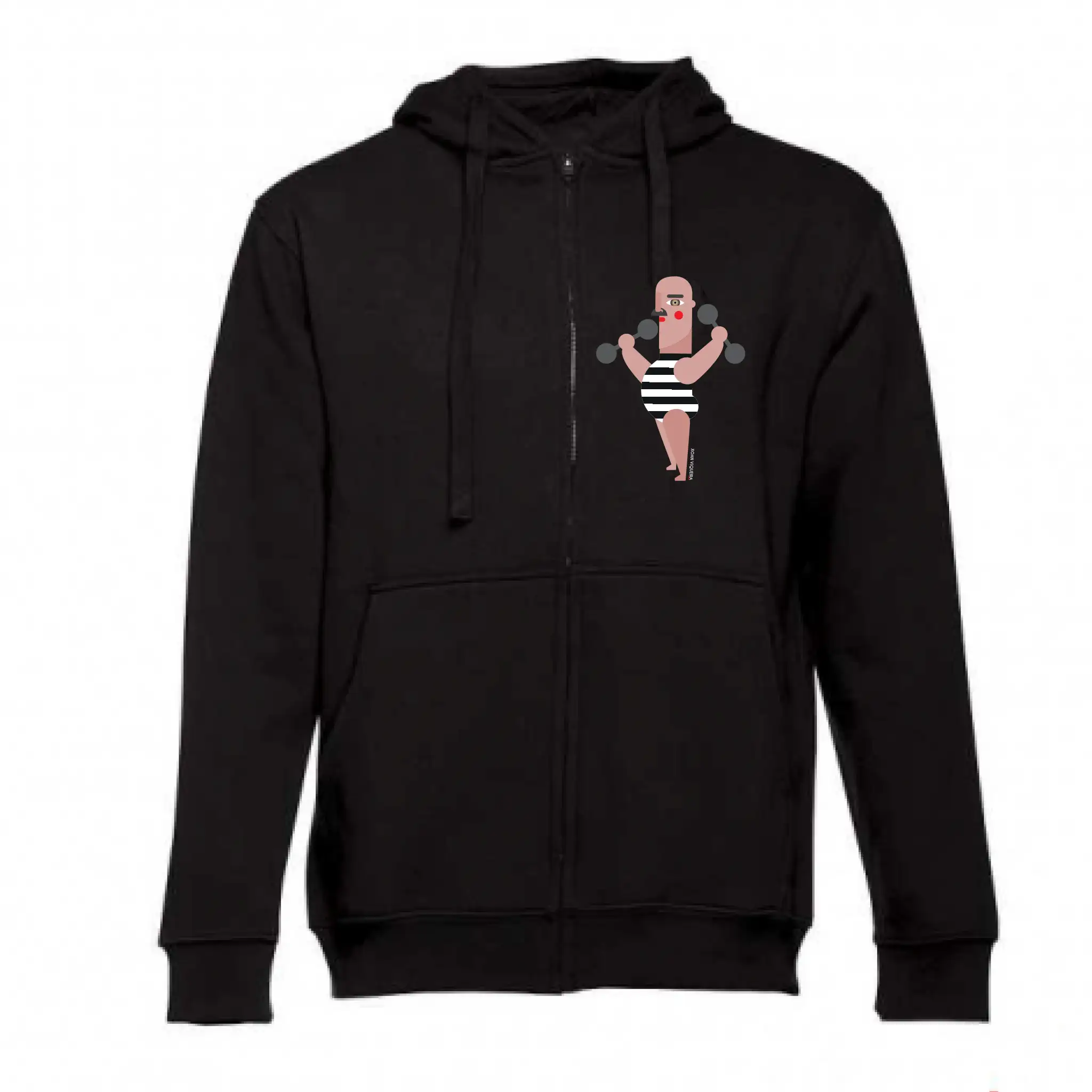 Sudadera con capucha y cremallera chico - forzudo