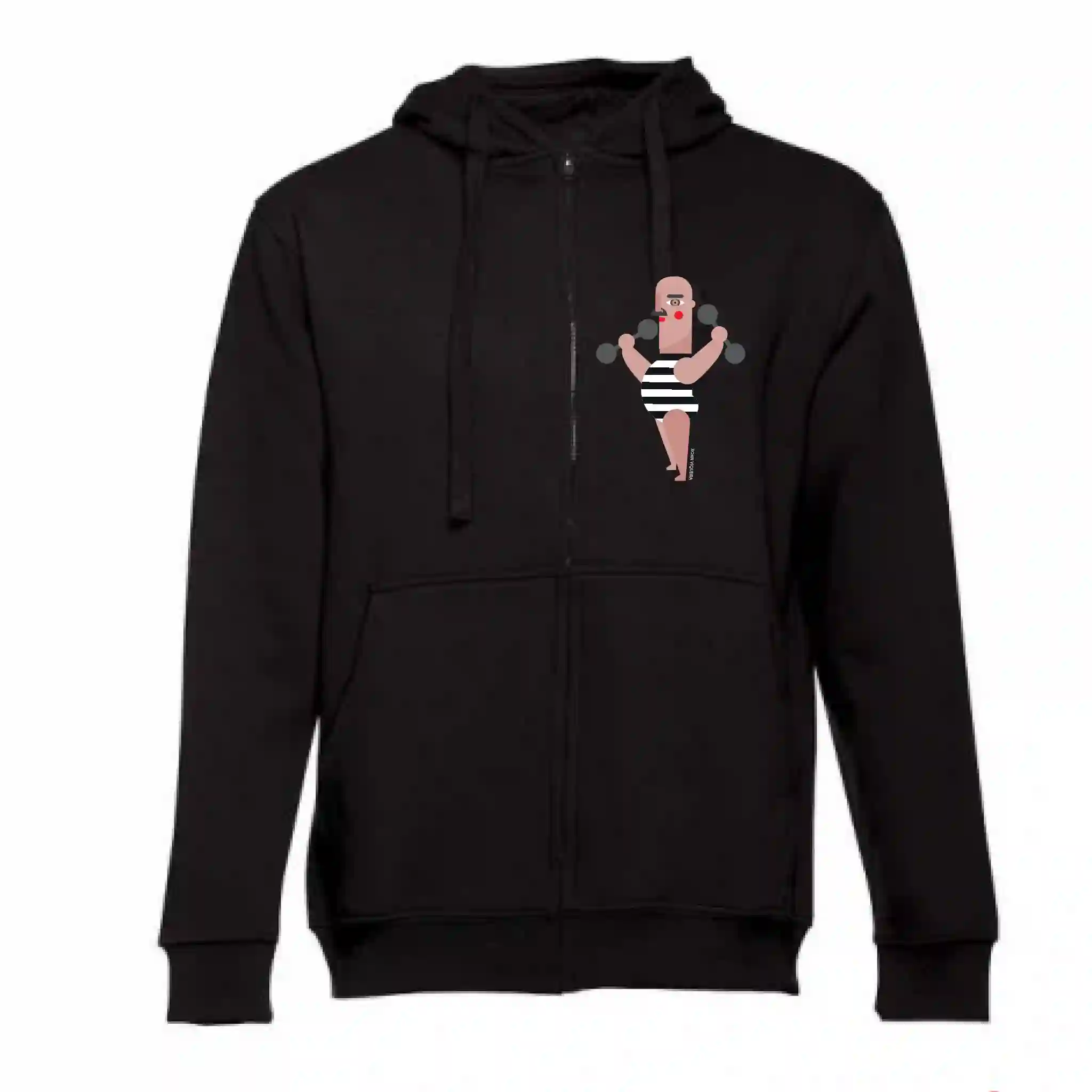 Sudadera con capucha y cremallera chico – forzudo