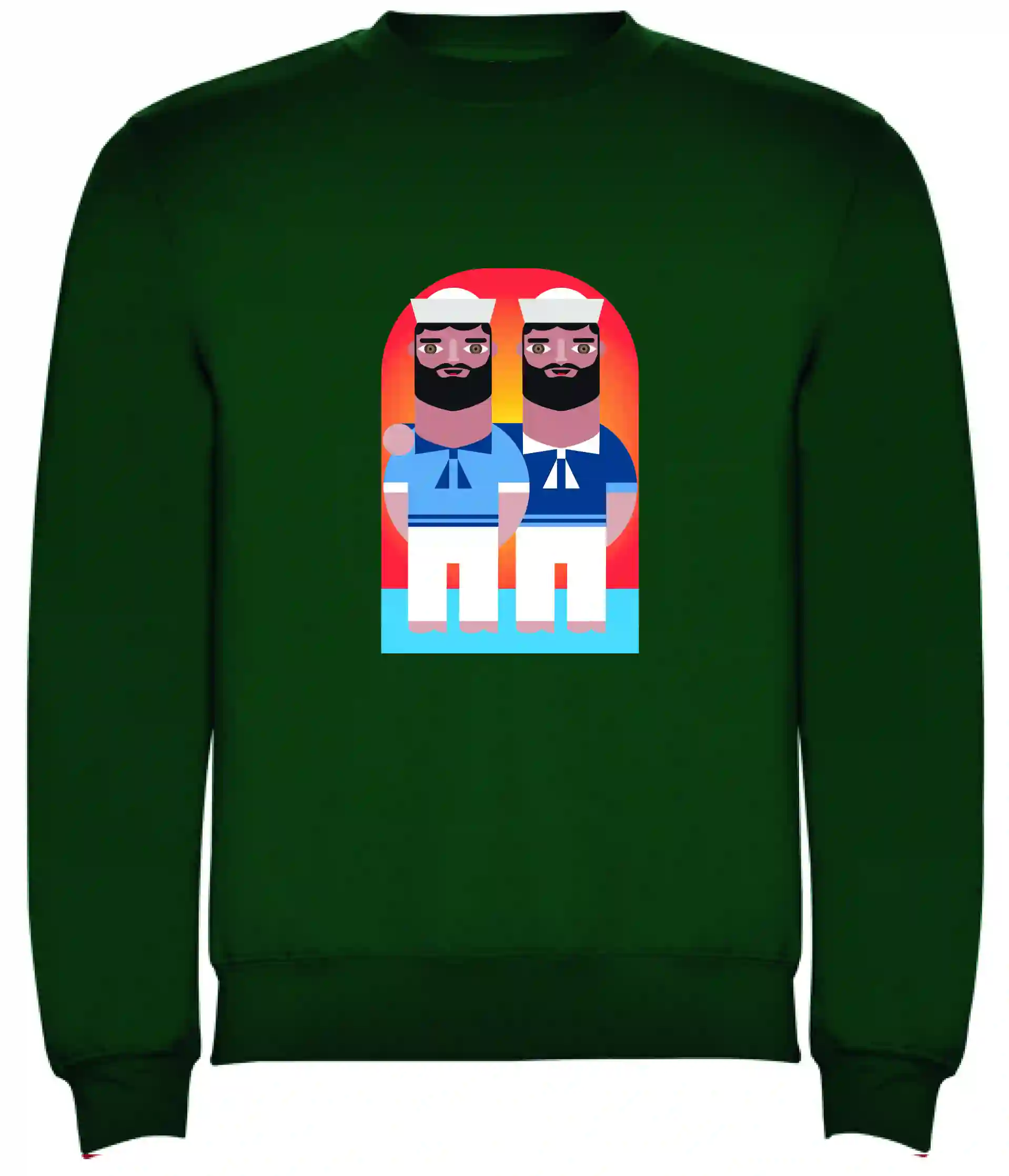 Sudadera verde marineros