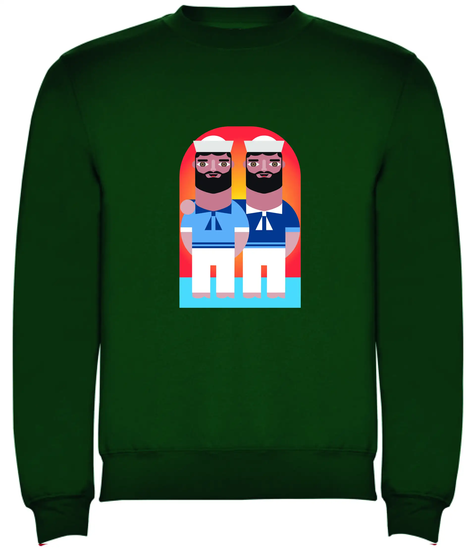 Sudadera verde marineros