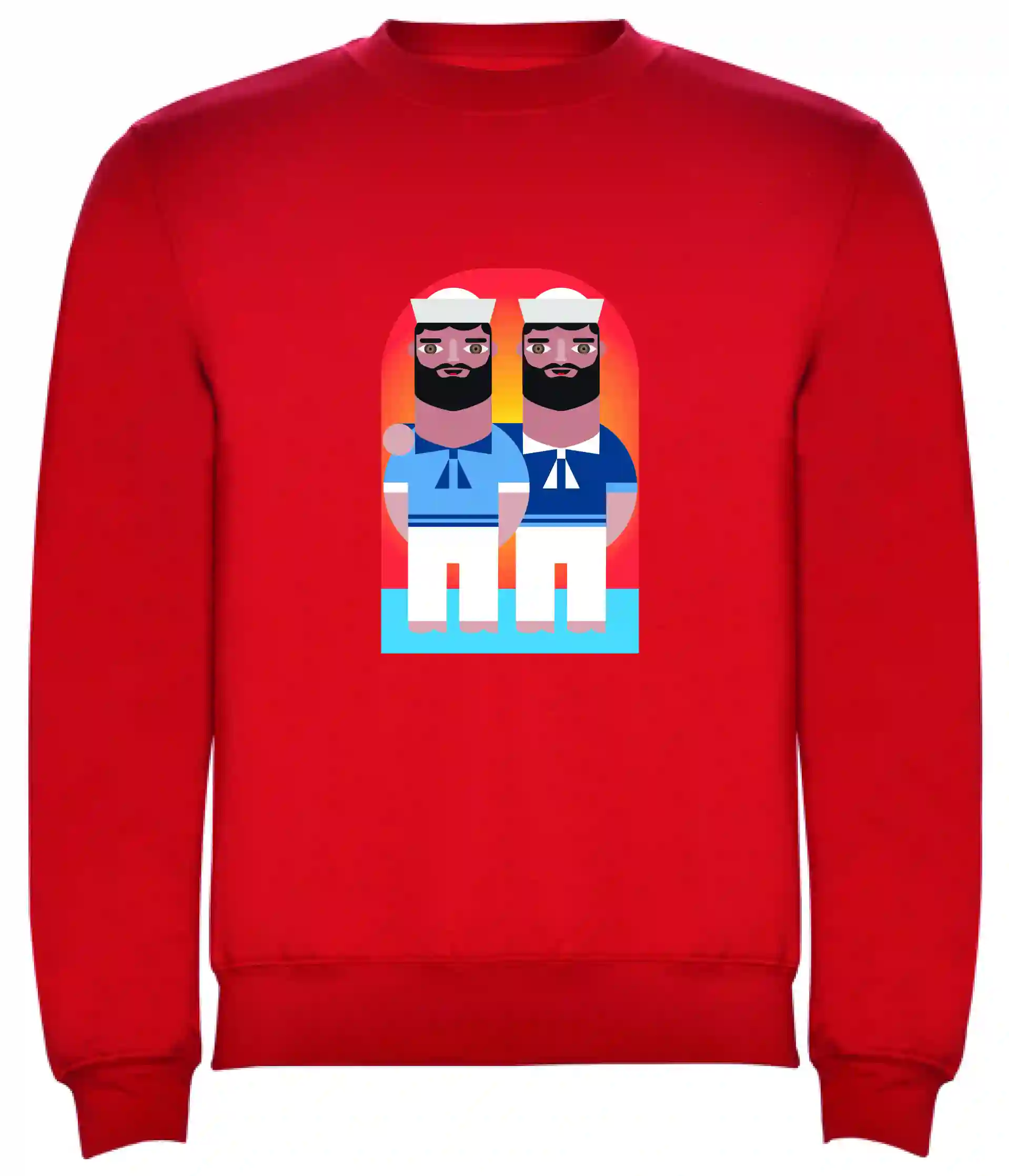 Sudadera roja marineros