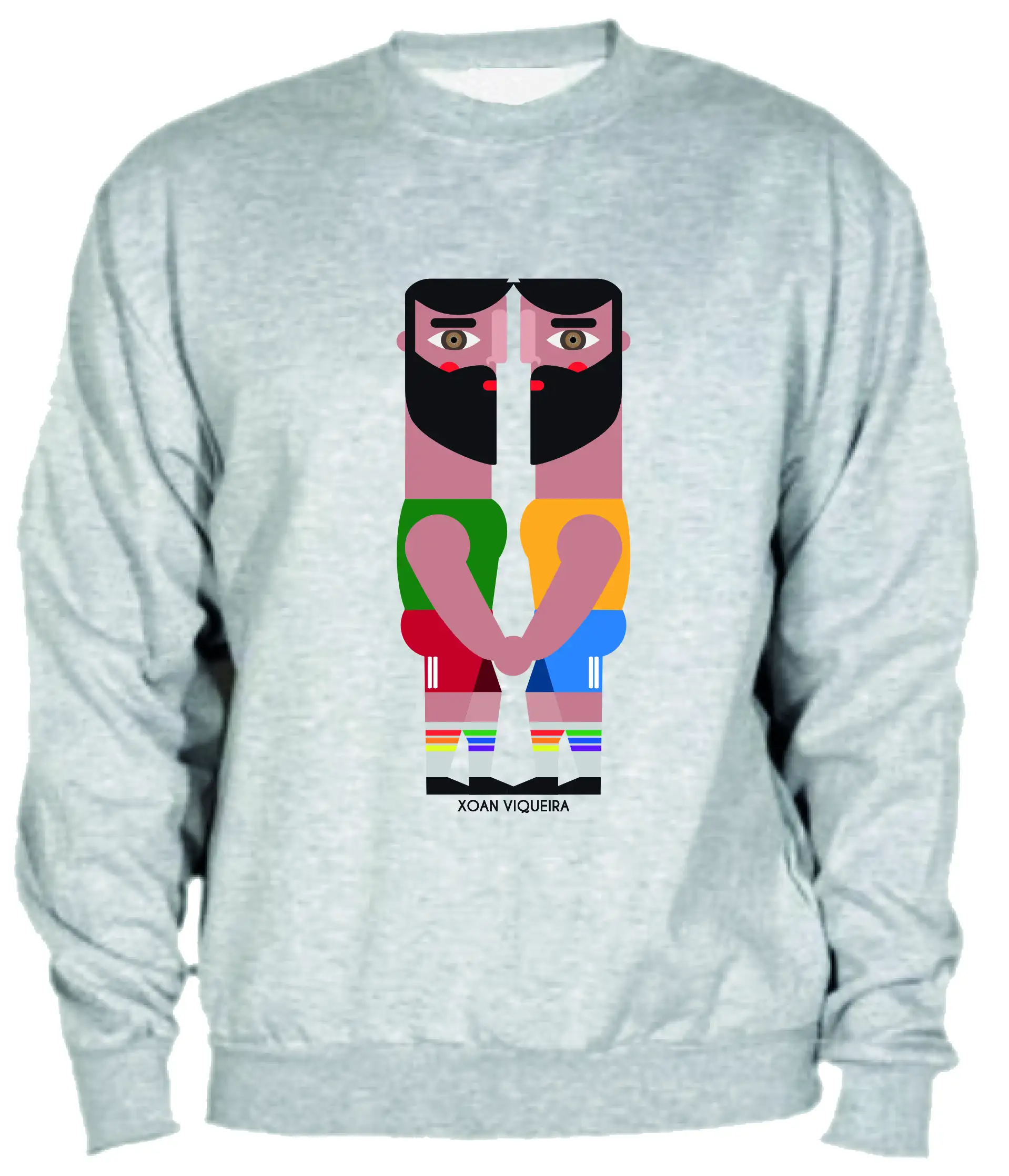 Sudadera gris barbudos verano
