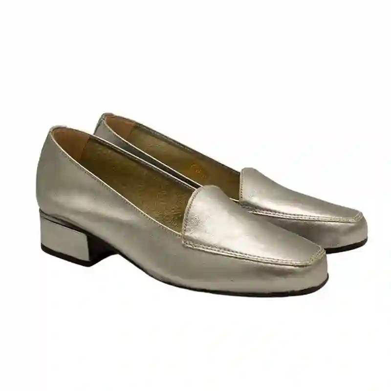 MOCASIN PALA LISA PLATA VIEJA