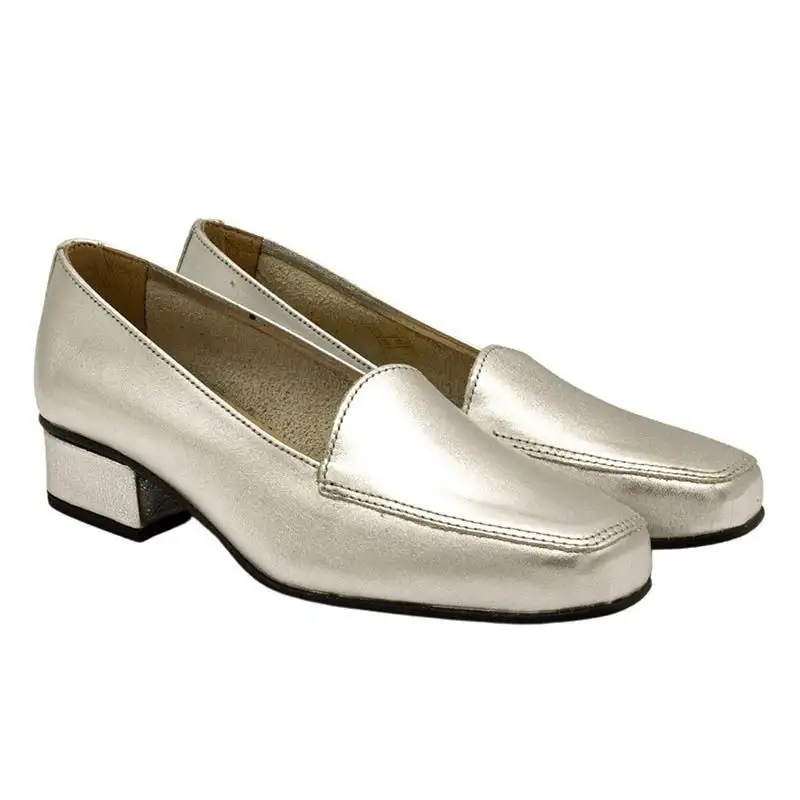 MOCASIN PALA LISA PLATA