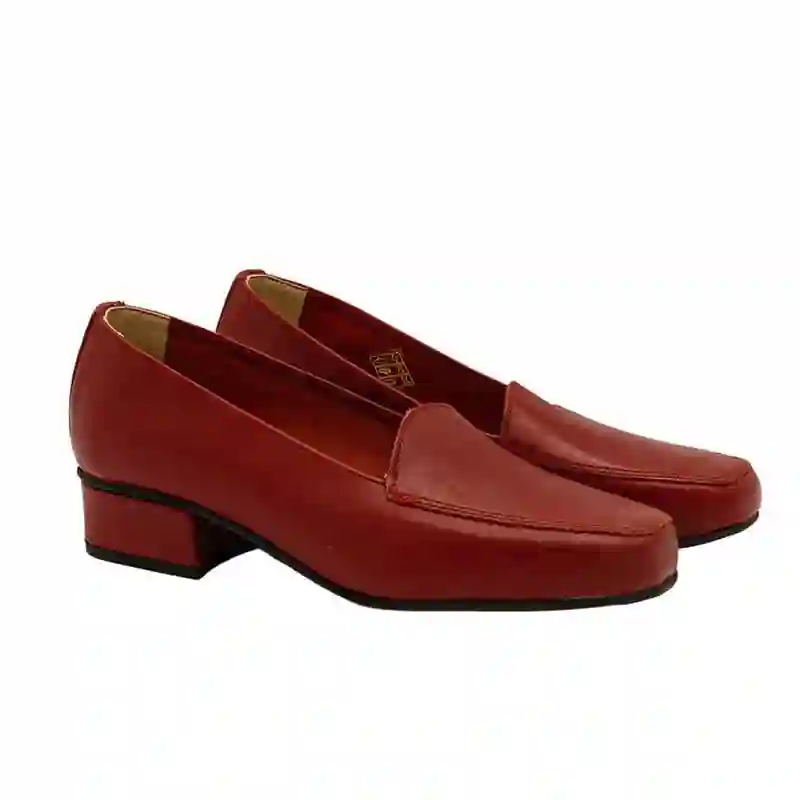 MOCASIN  PALA LISA ROJO