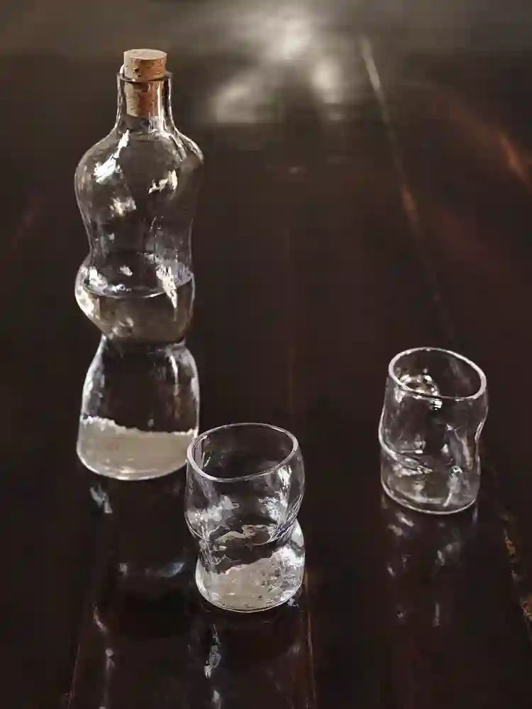 Dimple Glasses - Clear - Set of 2