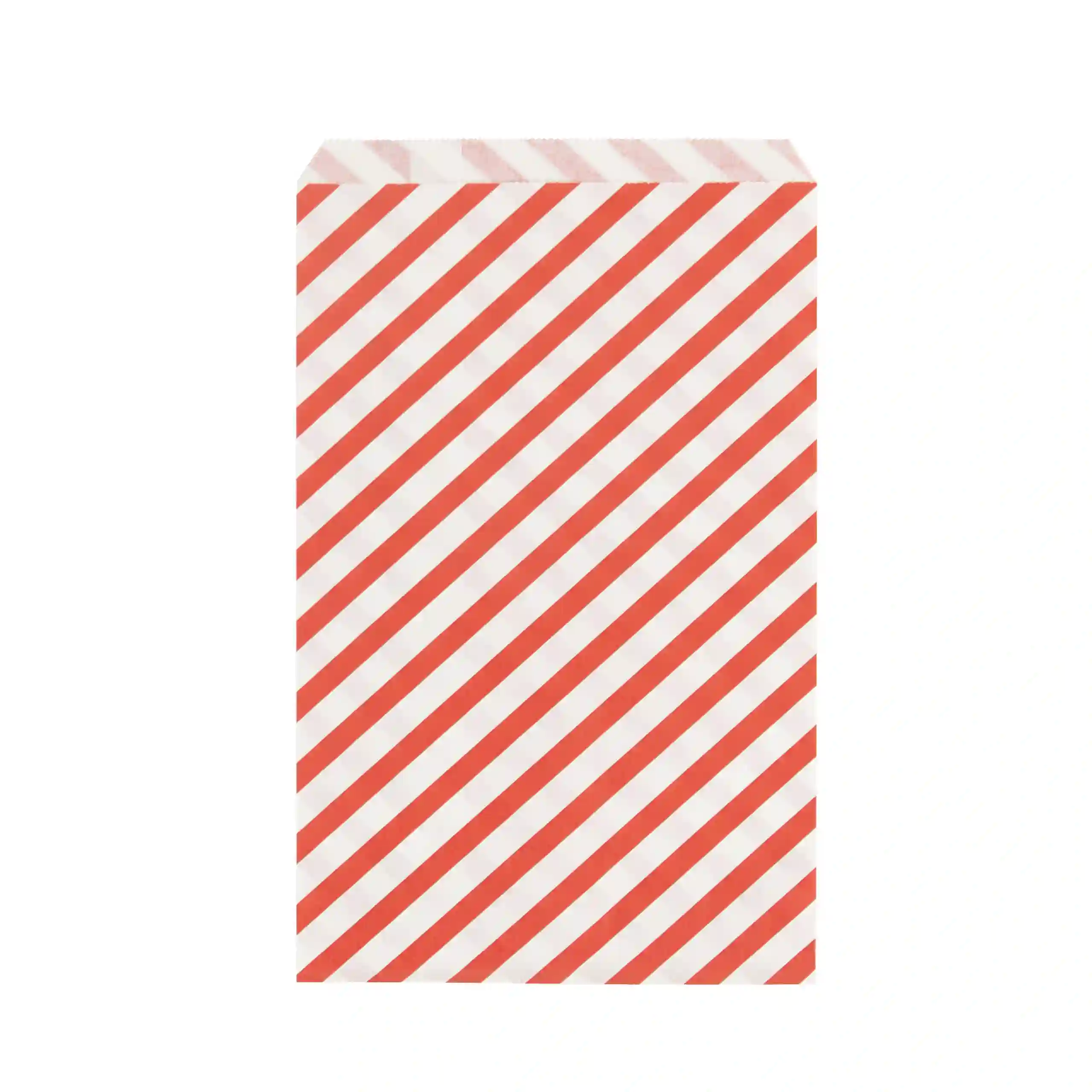 Bolsa Papel Rayas Rojas - 10ud