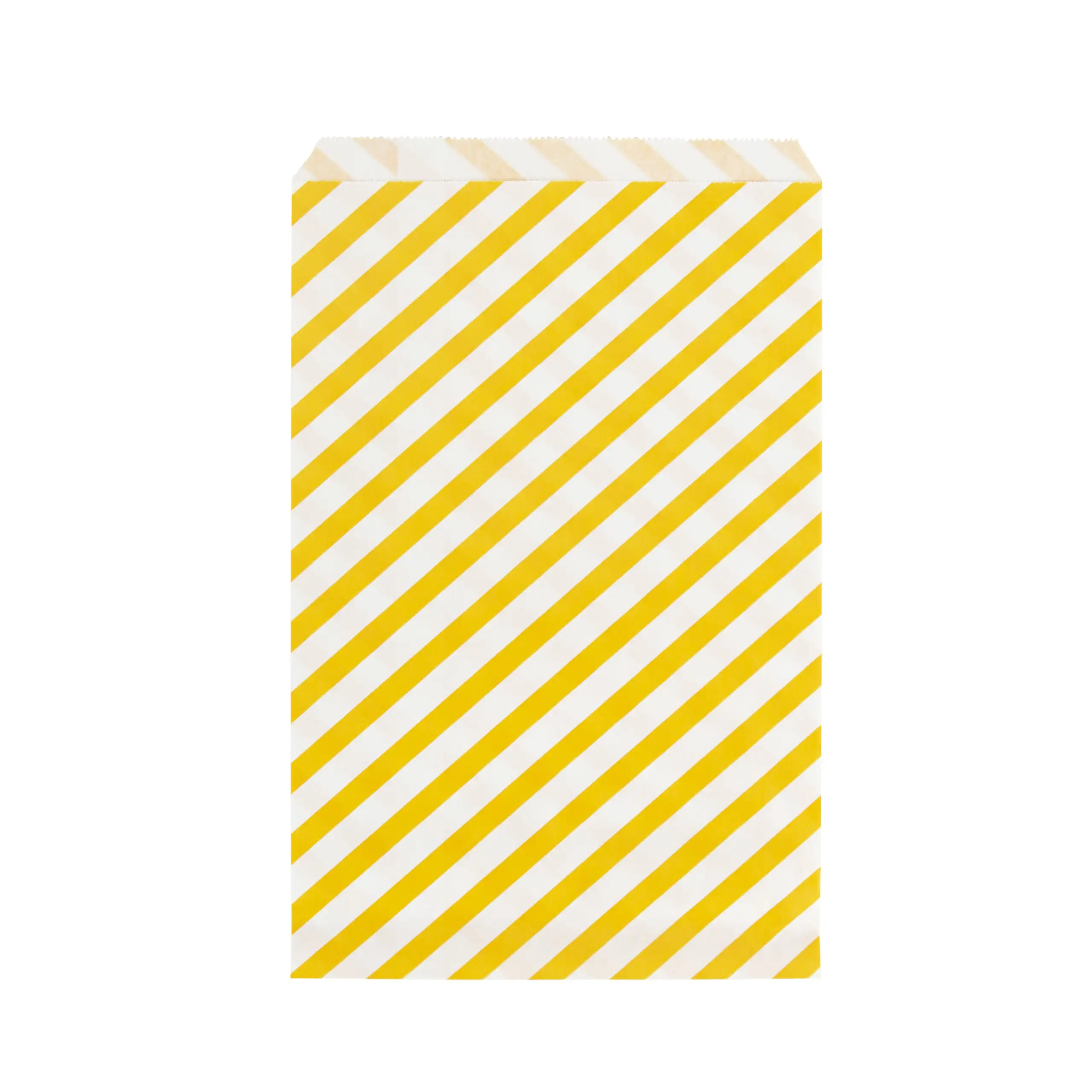 Bolsa Papel Rayas Amarillas - 10UD