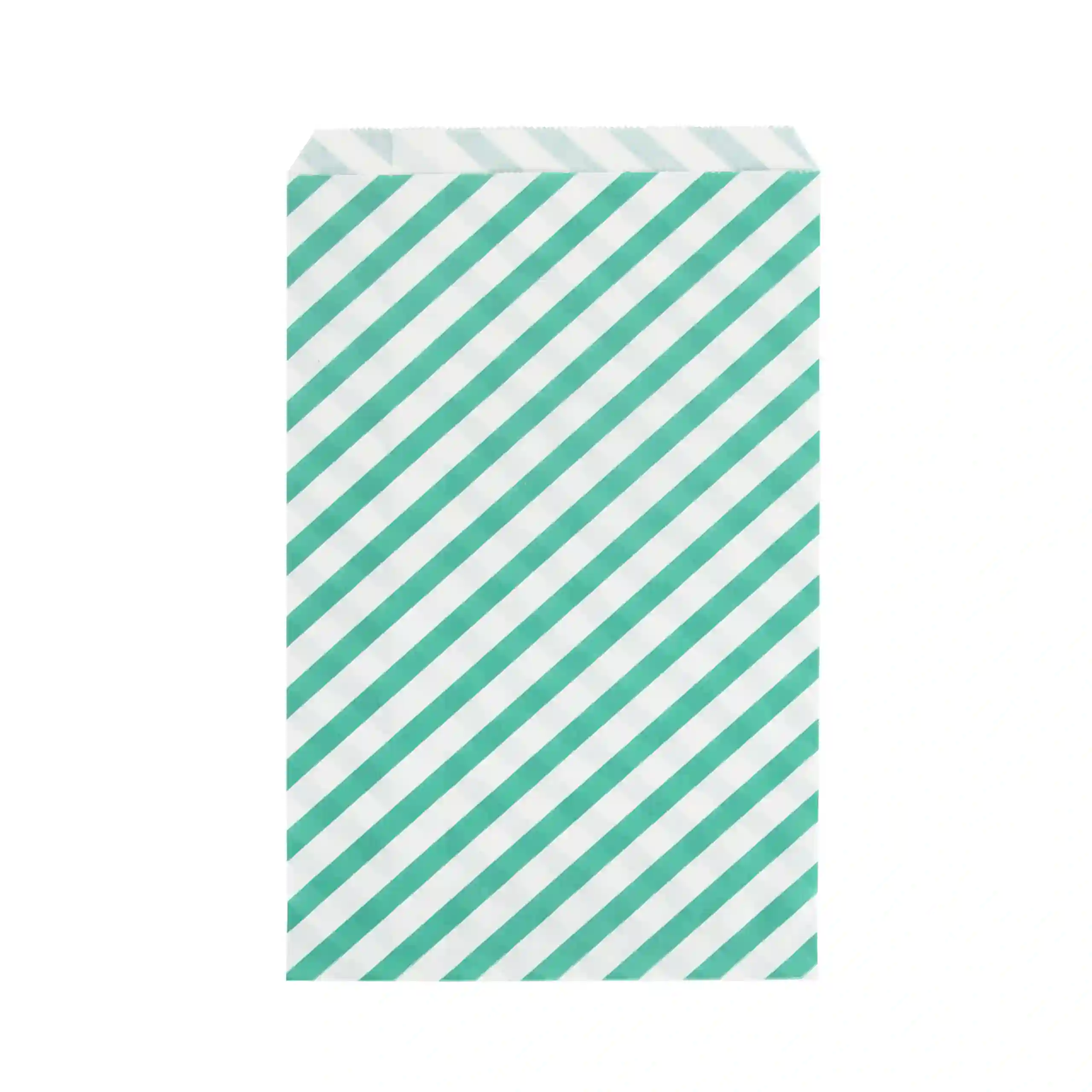 Bolsa Papel Rayas Verdes - 10ud