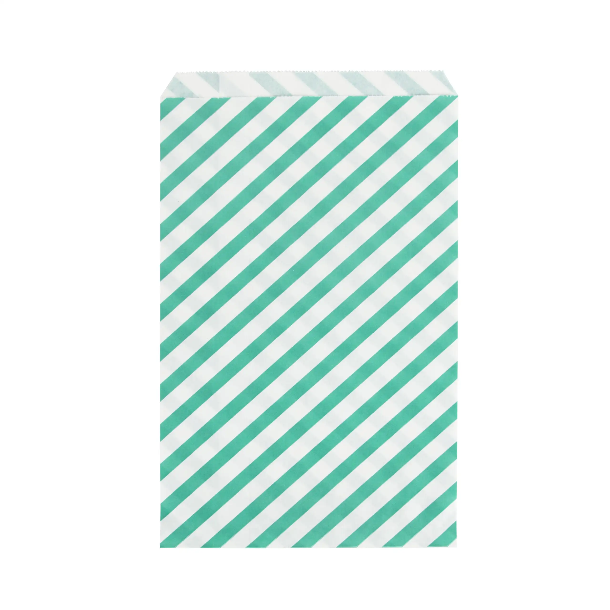 Bolsa Papel Rayas Verdes - 10ud