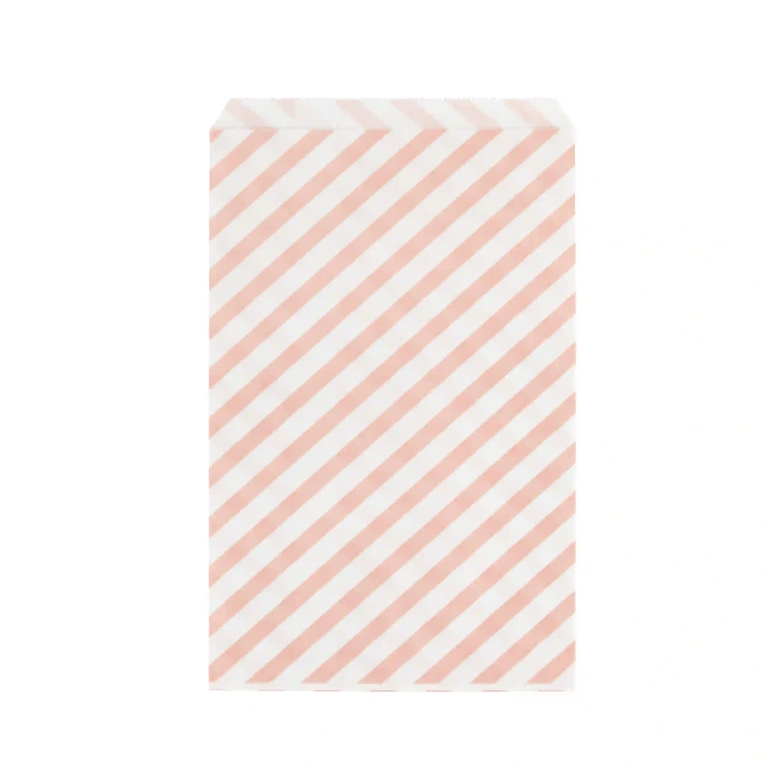 Bolsa Papel Rayas Rosas - 10ud