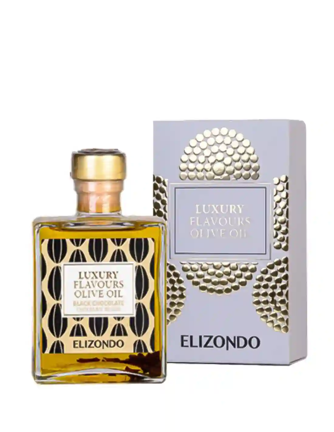 Elizondo Luxury Chocolate Negro - Botella de vidrio 200 ml. con Estuche