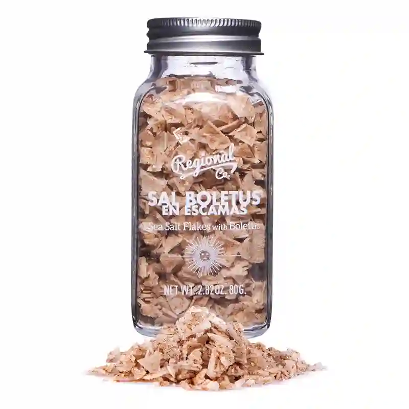 Regional Co. Sal con Boletus en escamas - Tarro cristal 80 gr.