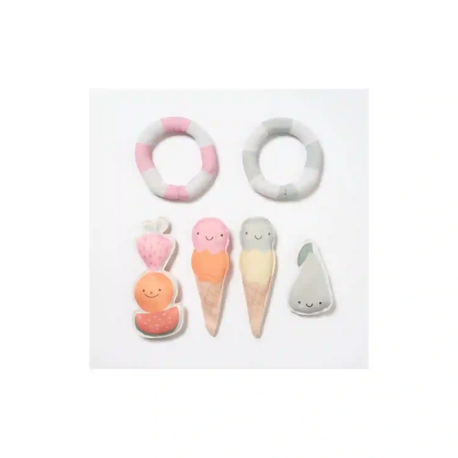 Set 6 piezas buceo frutas y helados