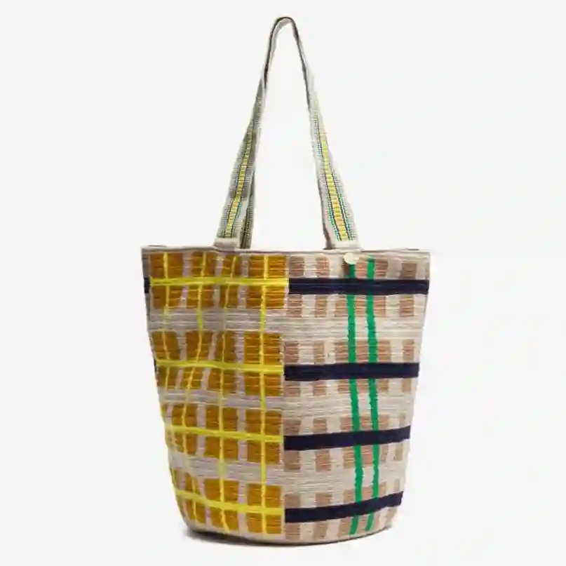 Wayuu Cala Tote Bag Falcon Yellow