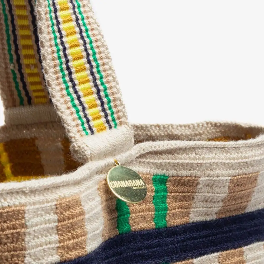 Wayuu Cala Tote Bag Falcon Yellow - Imagen 2