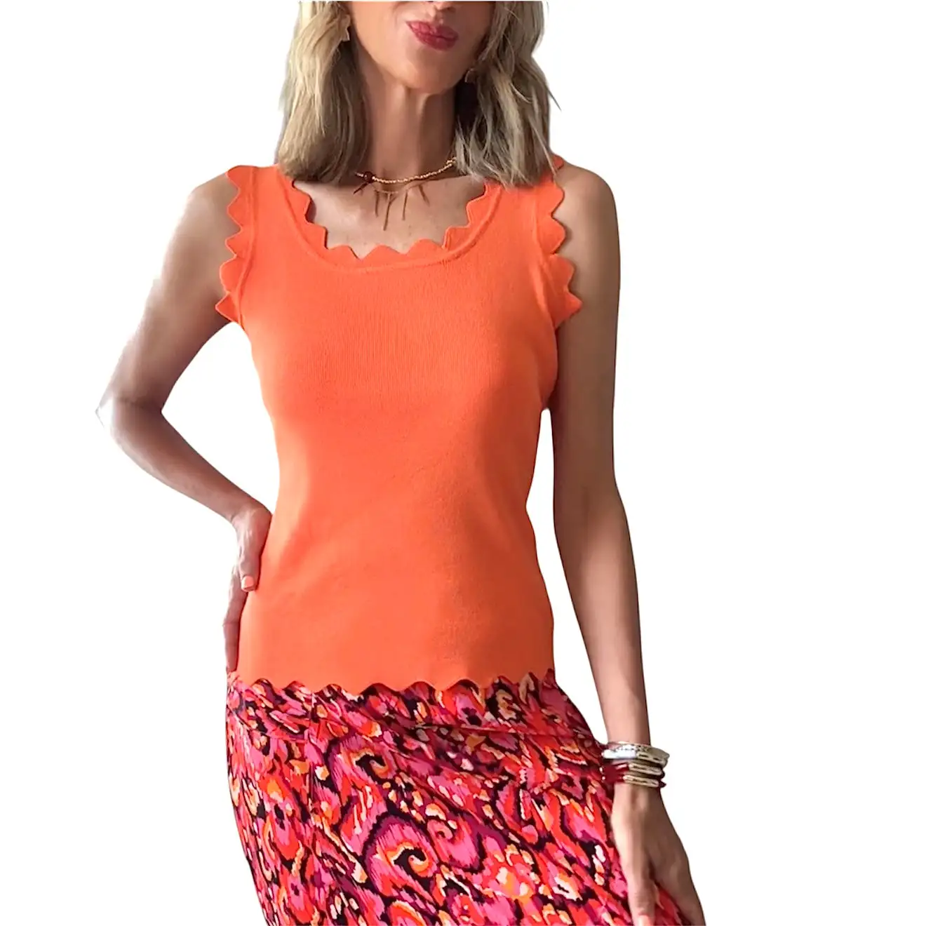 Top ondas naranja